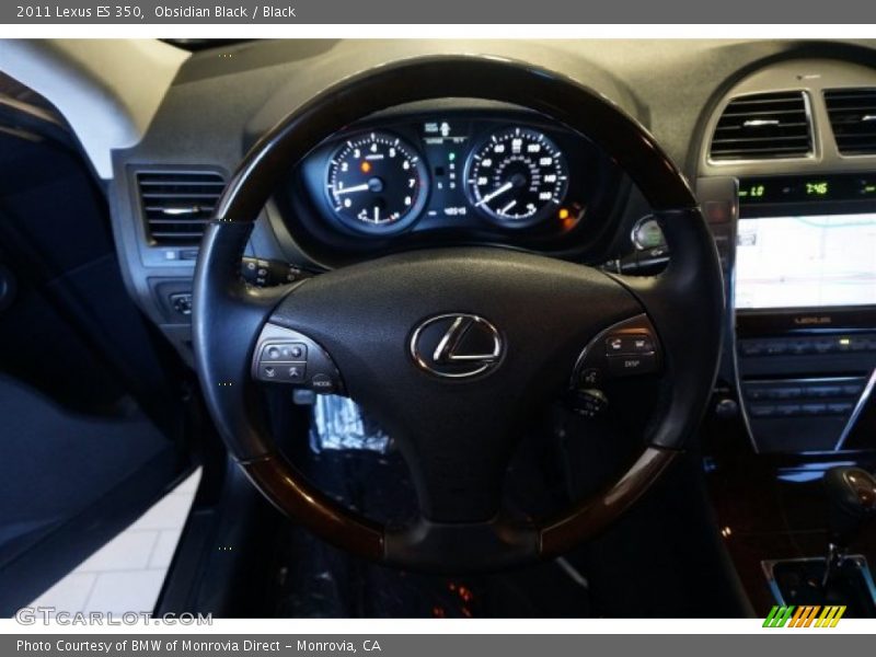 Obsidian Black / Black 2011 Lexus ES 350