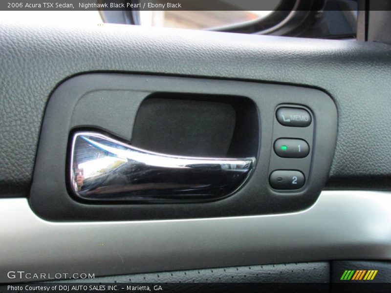 Nighthawk Black Pearl / Ebony Black 2006 Acura TSX Sedan