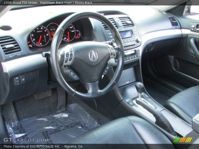 Nighthawk Black Pearl / Ebony Black 2006 Acura TSX Sedan