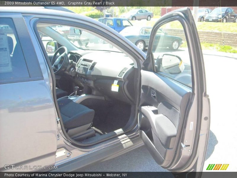 Graphite Gray Pearl / Black 2009 Mitsubishi Outlander ES 4WD