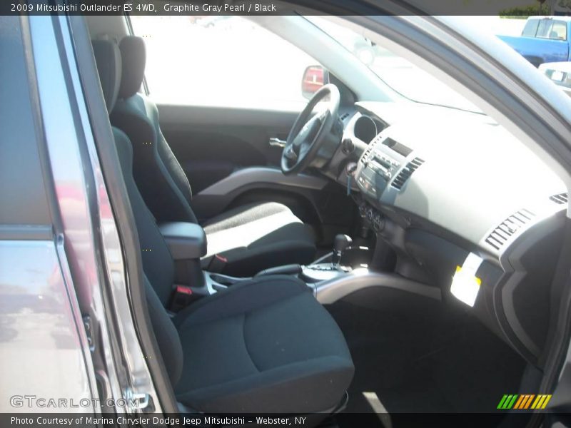 Graphite Gray Pearl / Black 2009 Mitsubishi Outlander ES 4WD