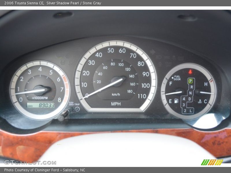 Silver Shadow Pearl / Stone Gray 2006 Toyota Sienna CE