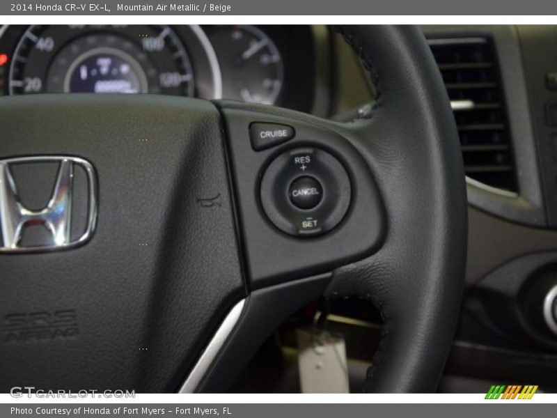 Mountain Air Metallic / Beige 2014 Honda CR-V EX-L