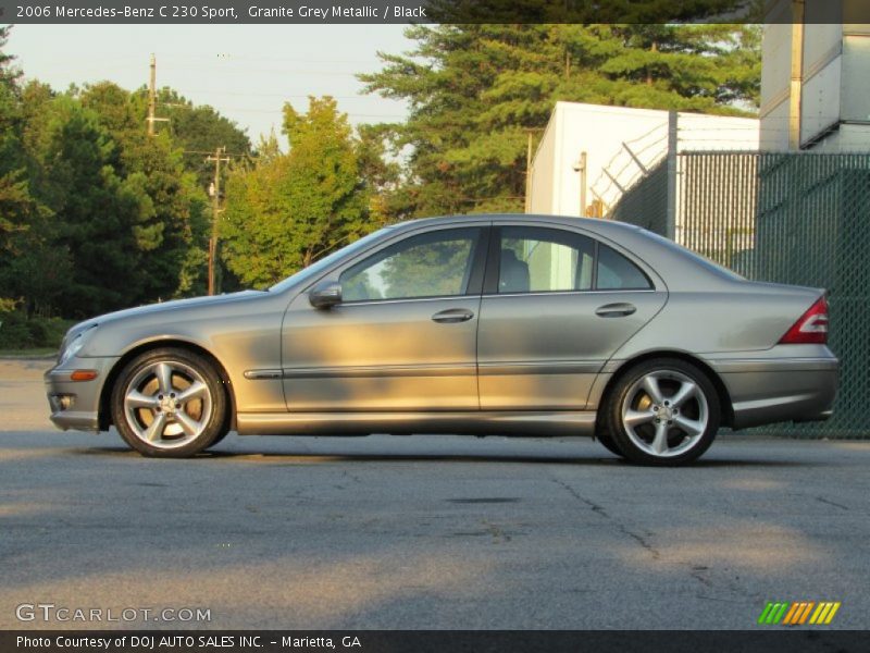 Granite Grey Metallic / Black 2006 Mercedes-Benz C 230 Sport