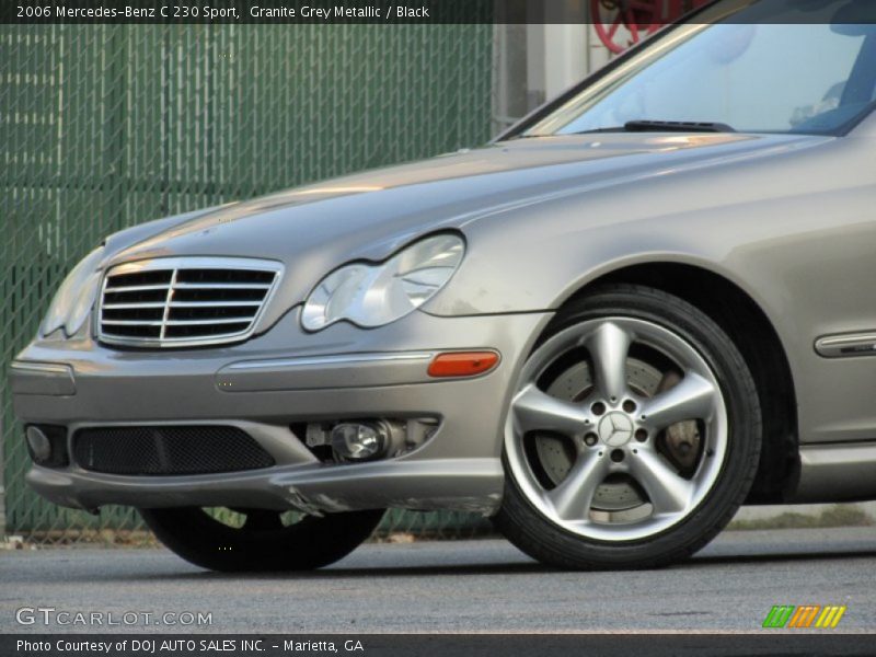 Granite Grey Metallic / Black 2006 Mercedes-Benz C 230 Sport