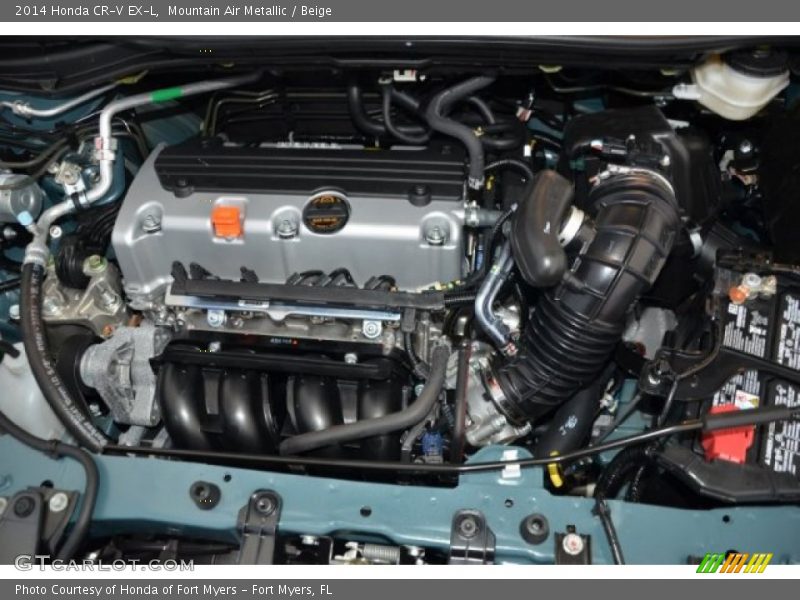 Mountain Air Metallic / Beige 2014 Honda CR-V EX-L