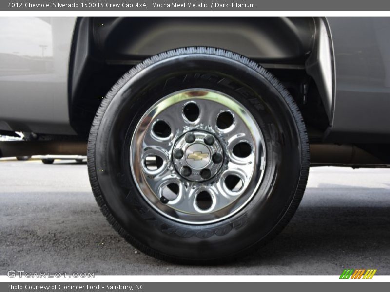 Mocha Steel Metallic / Dark Titanium 2012 Chevrolet Silverado 1500 LS Crew Cab 4x4