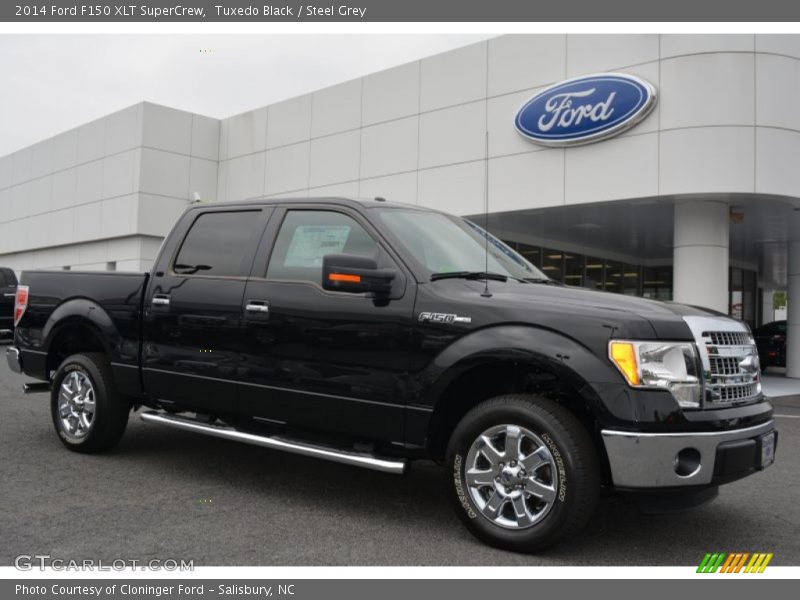 Tuxedo Black / Steel Grey 2014 Ford F150 XLT SuperCrew