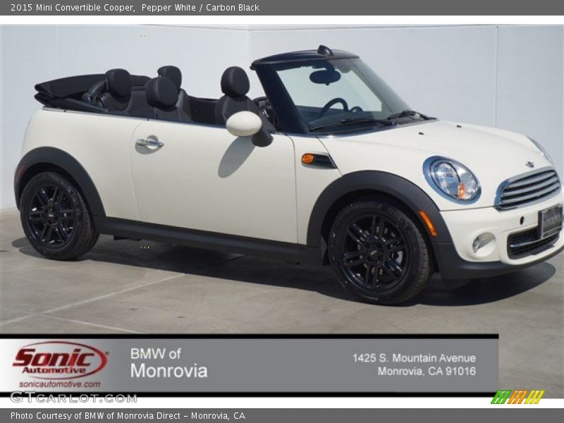 Pepper White / Carbon Black 2015 Mini Convertible Cooper