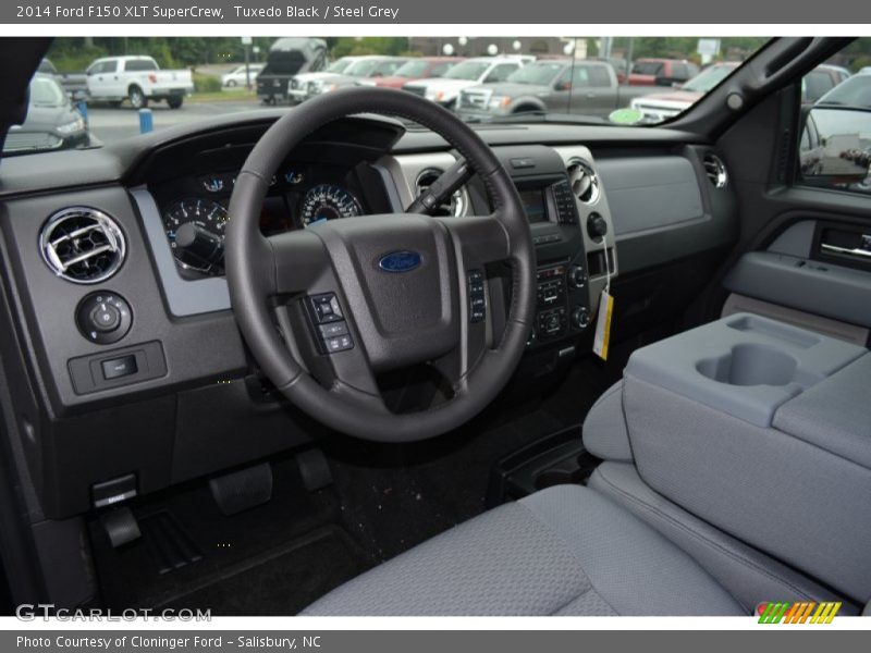 Tuxedo Black / Steel Grey 2014 Ford F150 XLT SuperCrew