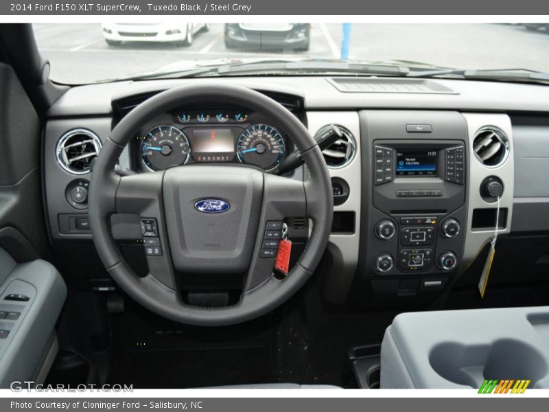 Tuxedo Black / Steel Grey 2014 Ford F150 XLT SuperCrew