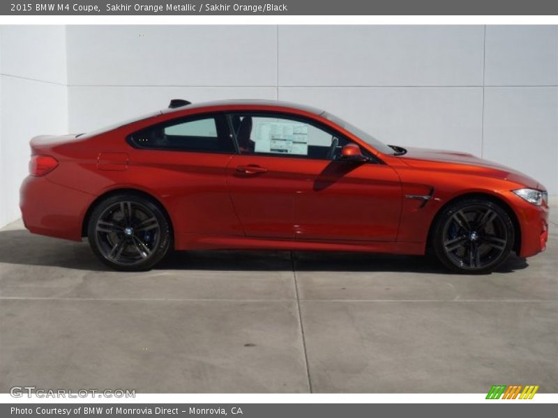 Sakhir Orange Metallic / Sakhir Orange/Black 2015 BMW M4 Coupe