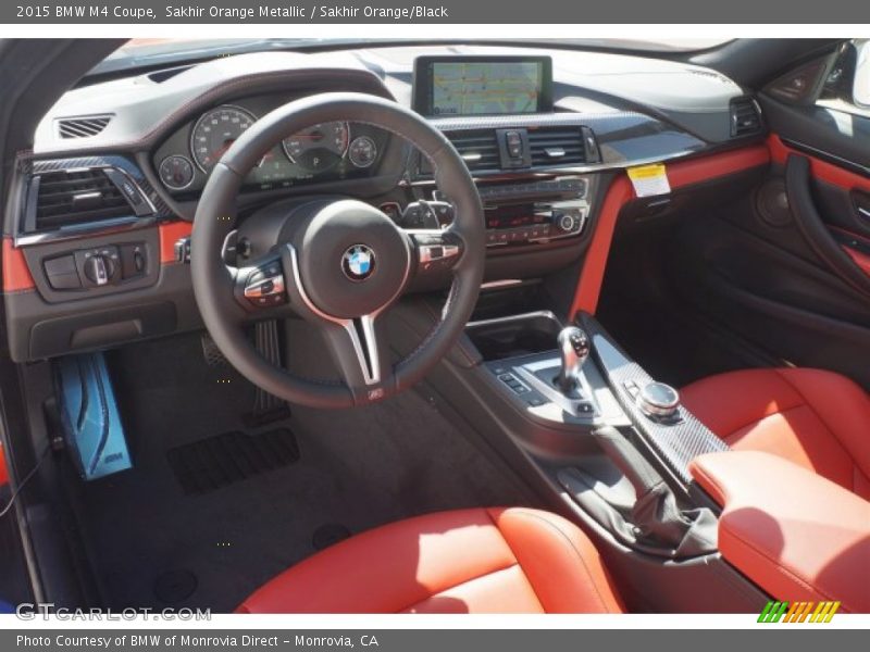 Sakhir Orange Metallic / Sakhir Orange/Black 2015 BMW M4 Coupe