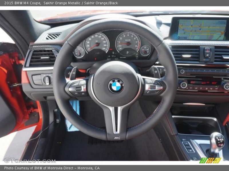 Sakhir Orange Metallic / Sakhir Orange/Black 2015 BMW M4 Coupe