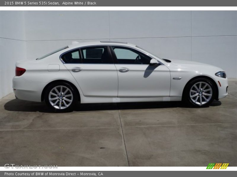 Alpine White / Black 2015 BMW 5 Series 535i Sedan