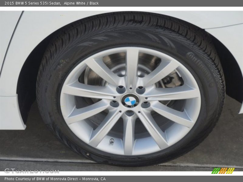 Alpine White / Black 2015 BMW 5 Series 535i Sedan
