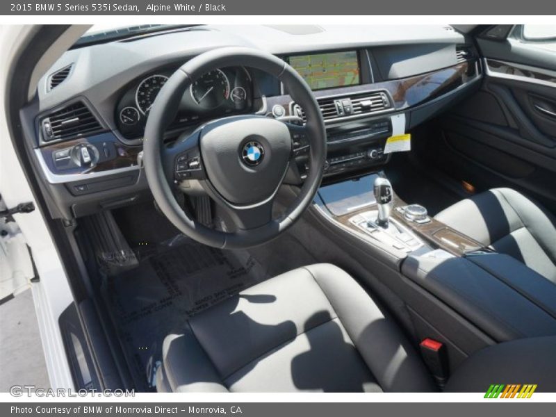 Alpine White / Black 2015 BMW 5 Series 535i Sedan
