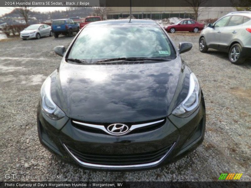 Black / Beige 2014 Hyundai Elantra SE Sedan