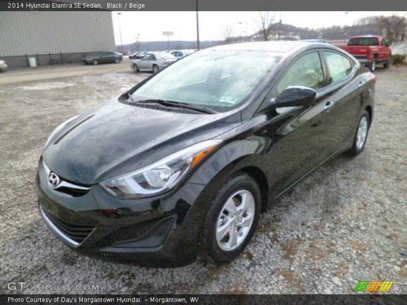 Black / Beige 2014 Hyundai Elantra SE Sedan