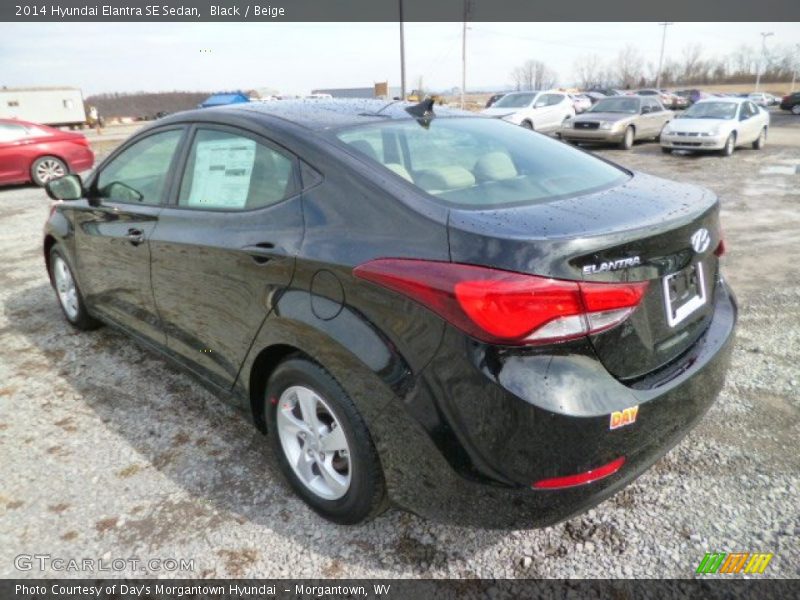 Black / Beige 2014 Hyundai Elantra SE Sedan