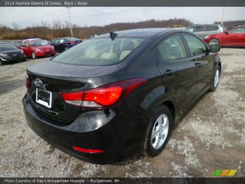 Black / Beige 2014 Hyundai Elantra SE Sedan