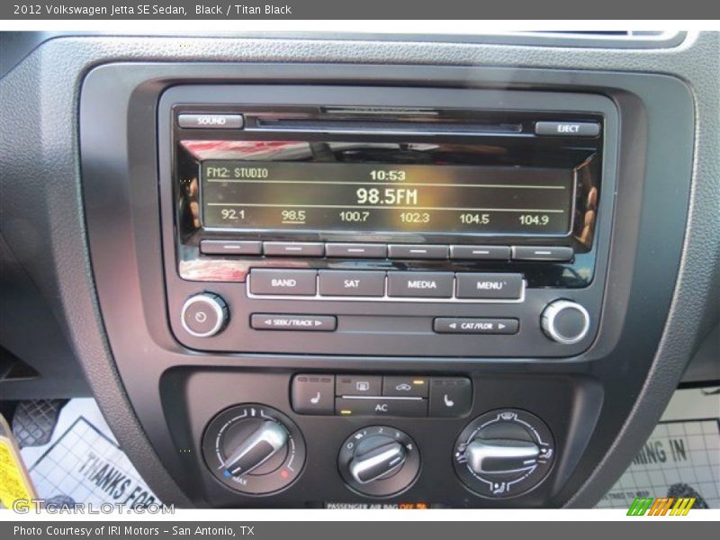 Black / Titan Black 2012 Volkswagen Jetta SE Sedan