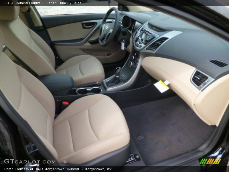 Black / Beige 2014 Hyundai Elantra SE Sedan