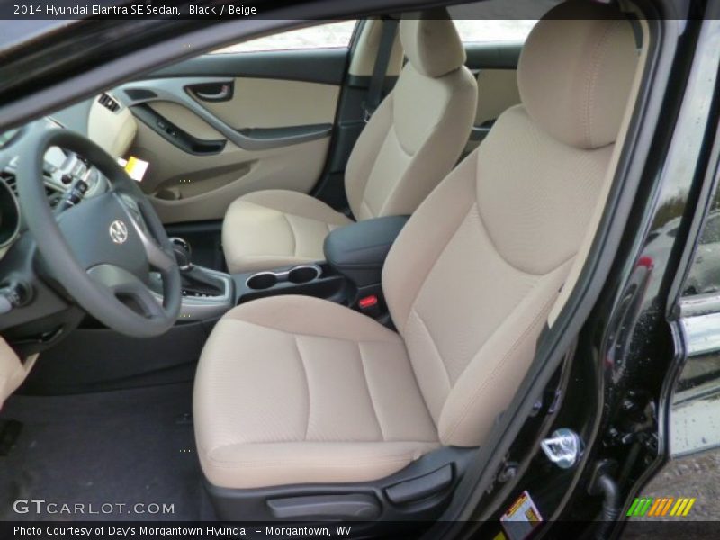 Black / Beige 2014 Hyundai Elantra SE Sedan