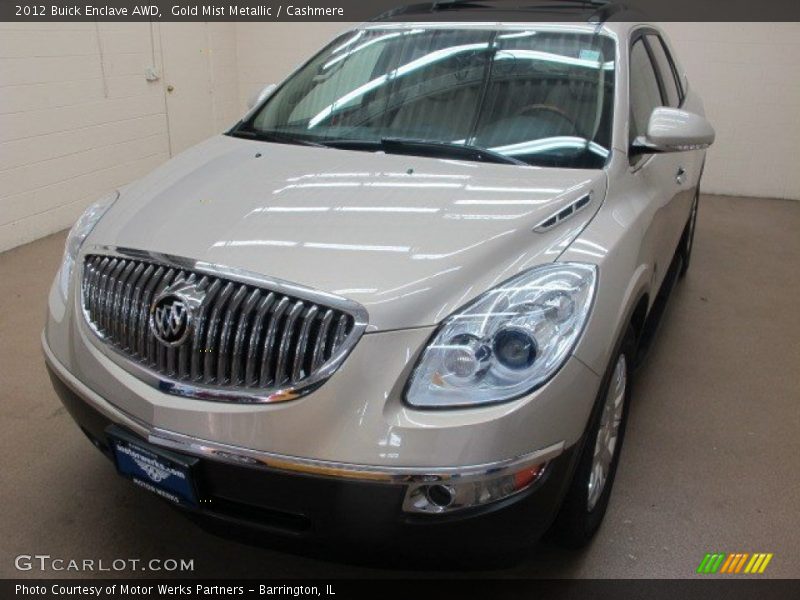 Gold Mist Metallic / Cashmere 2012 Buick Enclave AWD