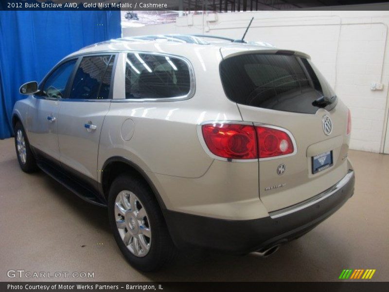 Gold Mist Metallic / Cashmere 2012 Buick Enclave AWD