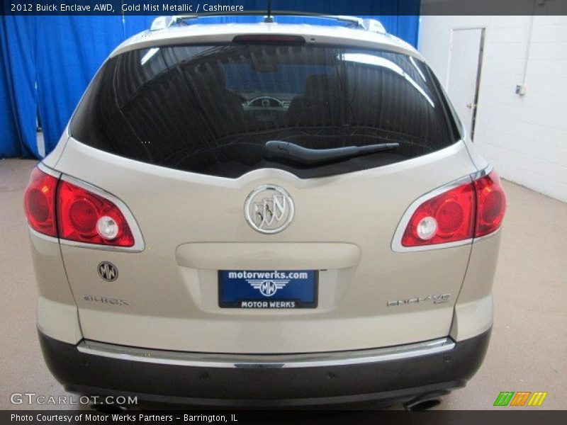 Gold Mist Metallic / Cashmere 2012 Buick Enclave AWD