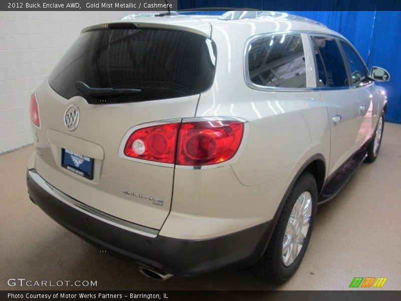 Gold Mist Metallic / Cashmere 2012 Buick Enclave AWD