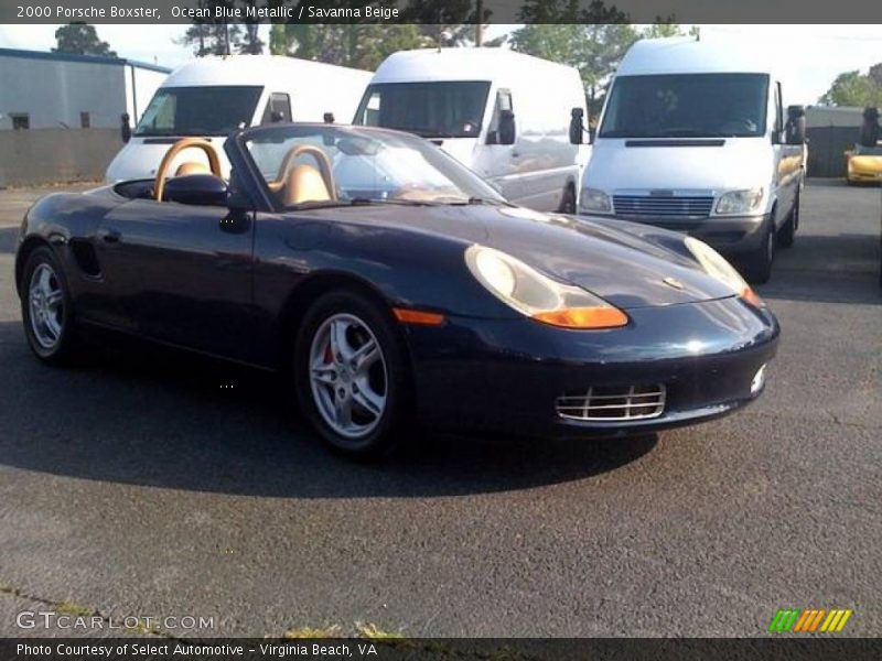 Ocean Blue Metallic / Savanna Beige 2000 Porsche Boxster