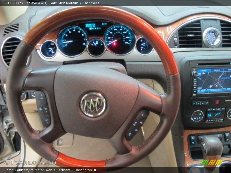 Gold Mist Metallic / Cashmere 2012 Buick Enclave AWD