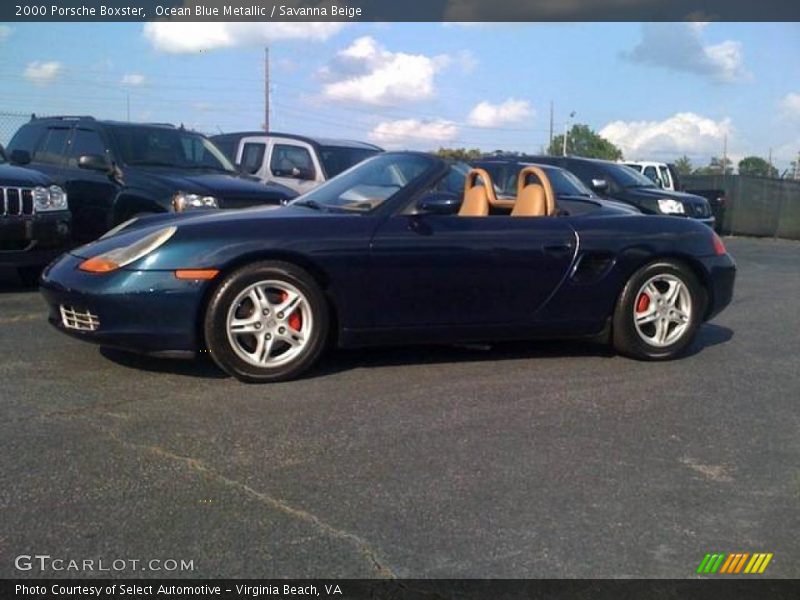 Ocean Blue Metallic / Savanna Beige 2000 Porsche Boxster