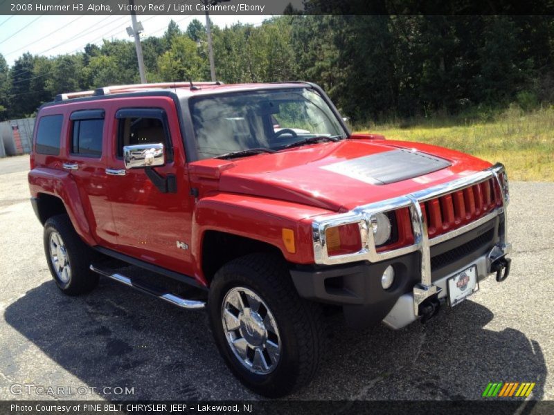 Victory Red / Light Cashmere/Ebony 2008 Hummer H3 Alpha