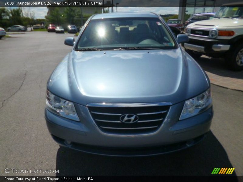 Medium Silver Blue / Camel 2009 Hyundai Sonata GLS