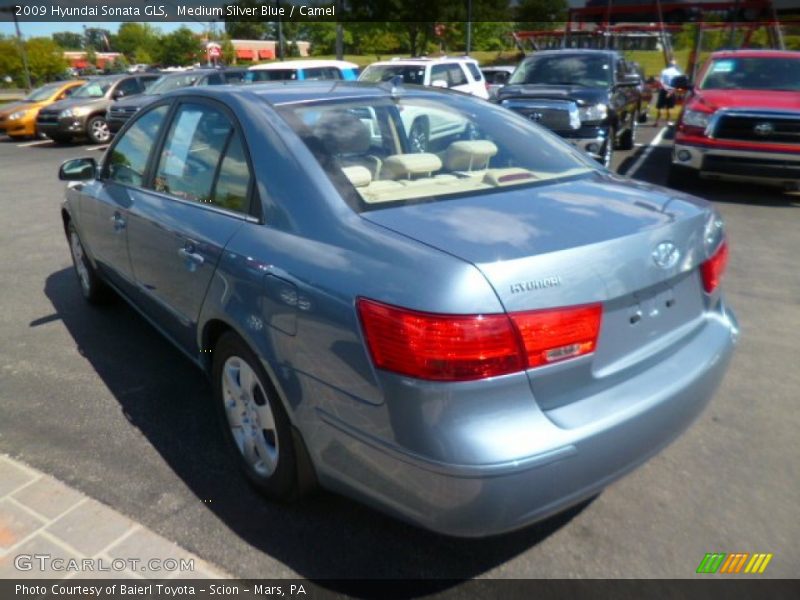 Medium Silver Blue / Camel 2009 Hyundai Sonata GLS