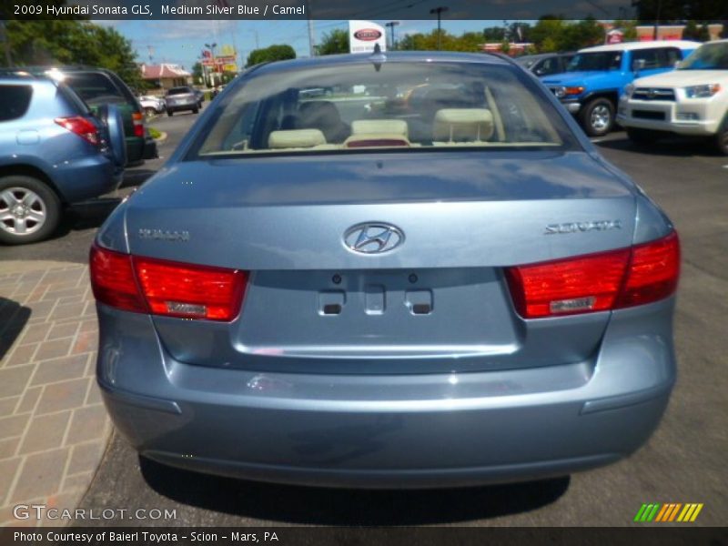 Medium Silver Blue / Camel 2009 Hyundai Sonata GLS