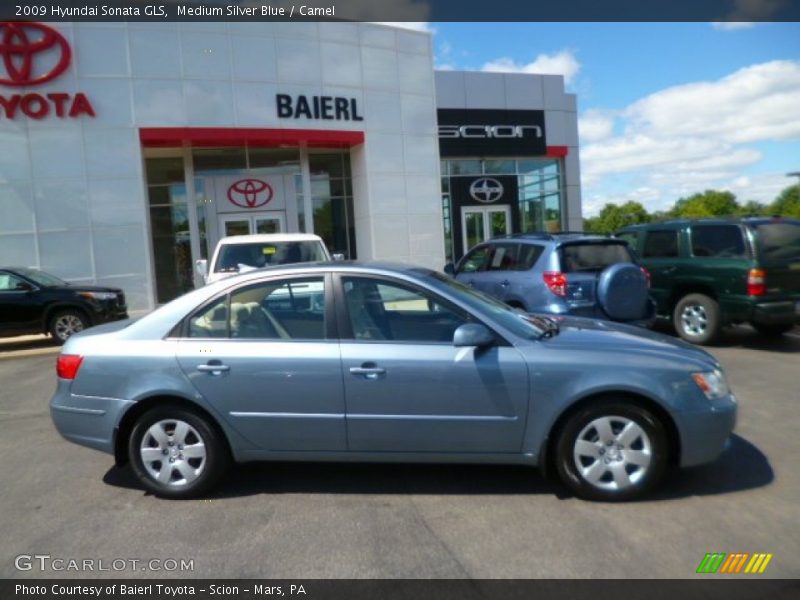 Medium Silver Blue / Camel 2009 Hyundai Sonata GLS