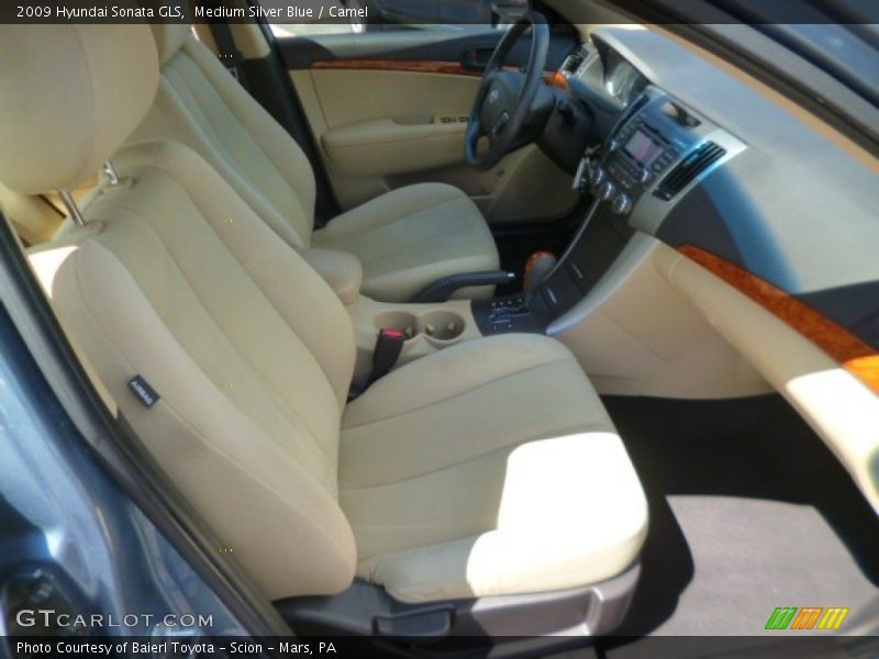 Medium Silver Blue / Camel 2009 Hyundai Sonata GLS