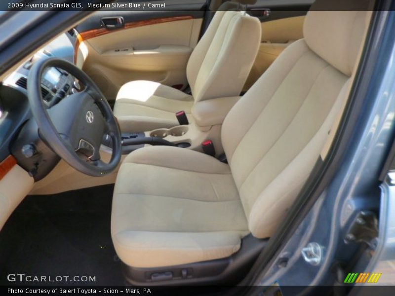 Medium Silver Blue / Camel 2009 Hyundai Sonata GLS