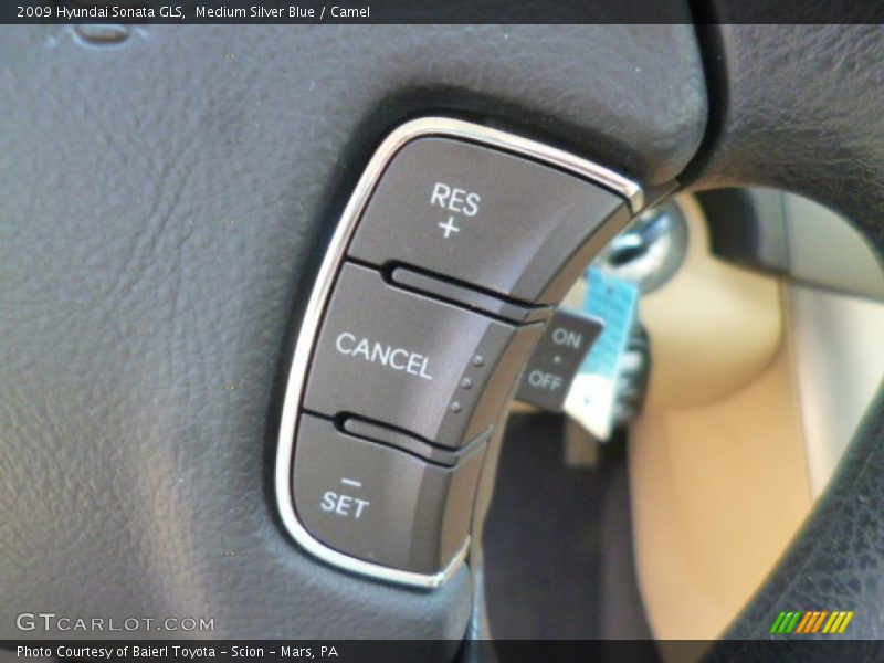 Medium Silver Blue / Camel 2009 Hyundai Sonata GLS