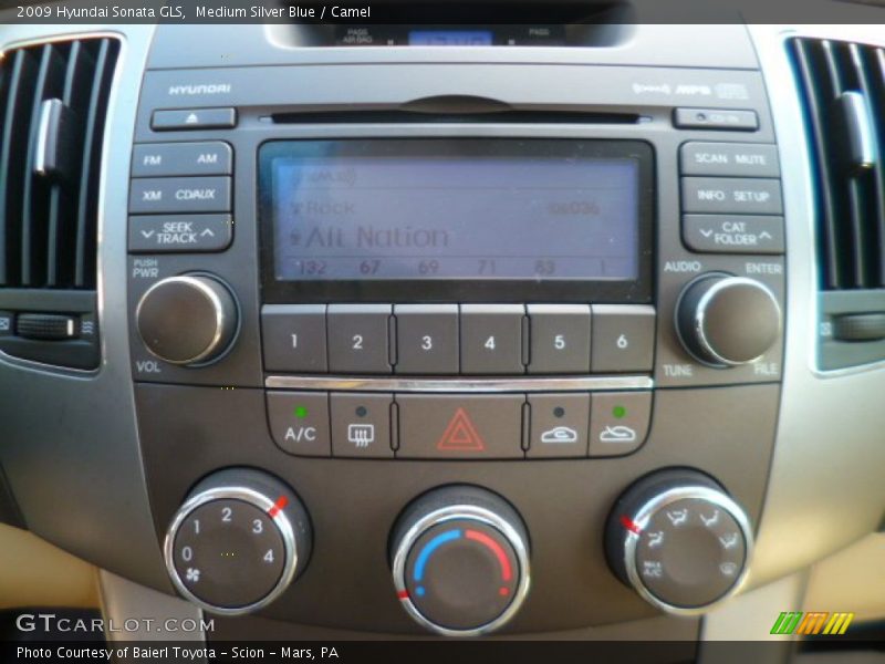 Medium Silver Blue / Camel 2009 Hyundai Sonata GLS