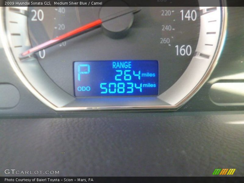 Medium Silver Blue / Camel 2009 Hyundai Sonata GLS