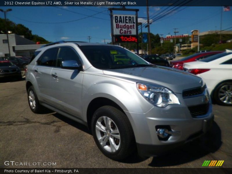 Silver Ice Metallic / Light Titanium/Jet Black 2012 Chevrolet Equinox LTZ AWD