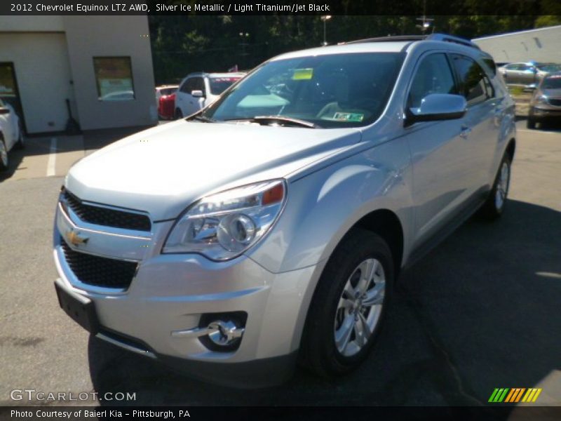 Silver Ice Metallic / Light Titanium/Jet Black 2012 Chevrolet Equinox LTZ AWD