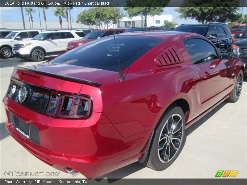 Ruby Red / Charcoal Black 2014 Ford Mustang GT Coupe