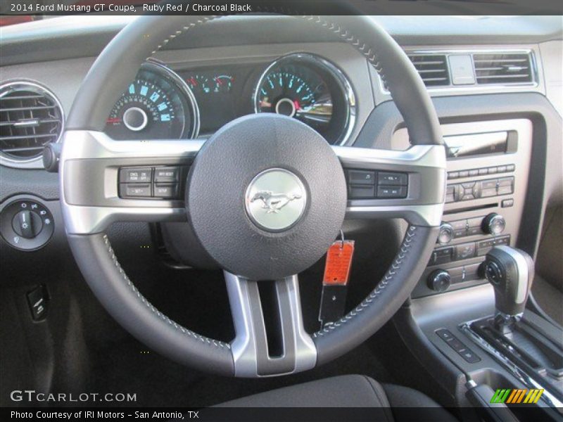 Ruby Red / Charcoal Black 2014 Ford Mustang GT Coupe