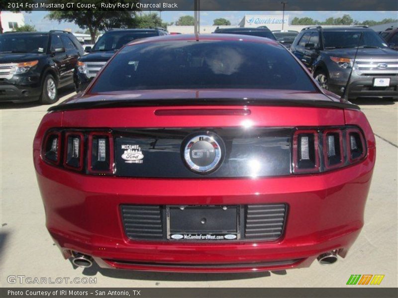 Ruby Red / Charcoal Black 2014 Ford Mustang GT Coupe